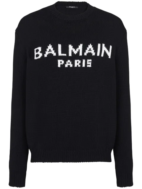 Balmain Balmain Paris intarsia-knit jumper Men