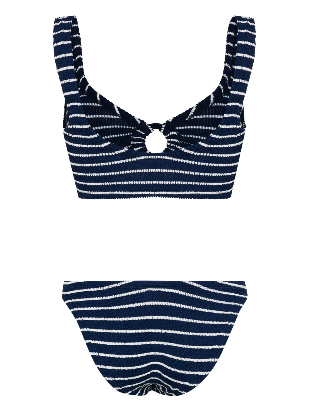 Hunza G Hallie gestreepte bikini - Blauw
