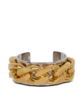 Balmain chain-embellished cuff bracelet - Silver
