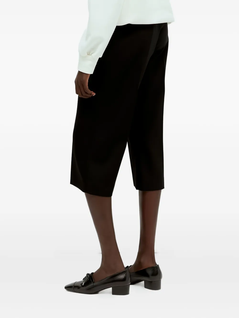 The Row Gandine Cropped Pants In Black