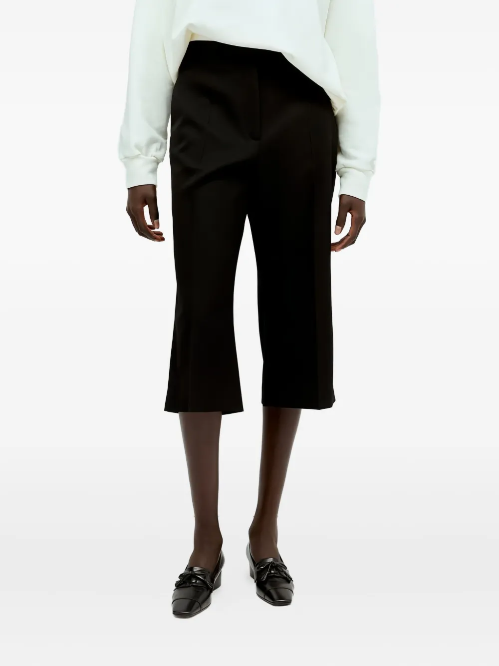 The Row flared crop trousers | Black | Image 1