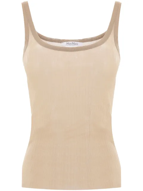 Max Mara ribbed silk tank top