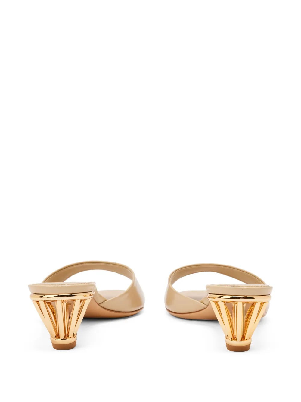 Ferragamo 40mm Cage heel sandals Neutrals