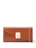 Ferragamo Fiamma clutch - Brown