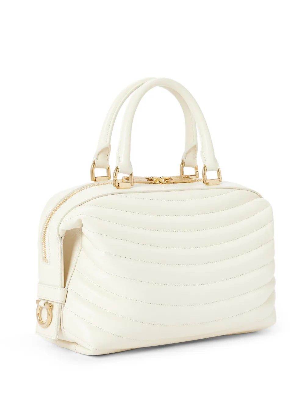 Ferragamo Leren shopper Beige