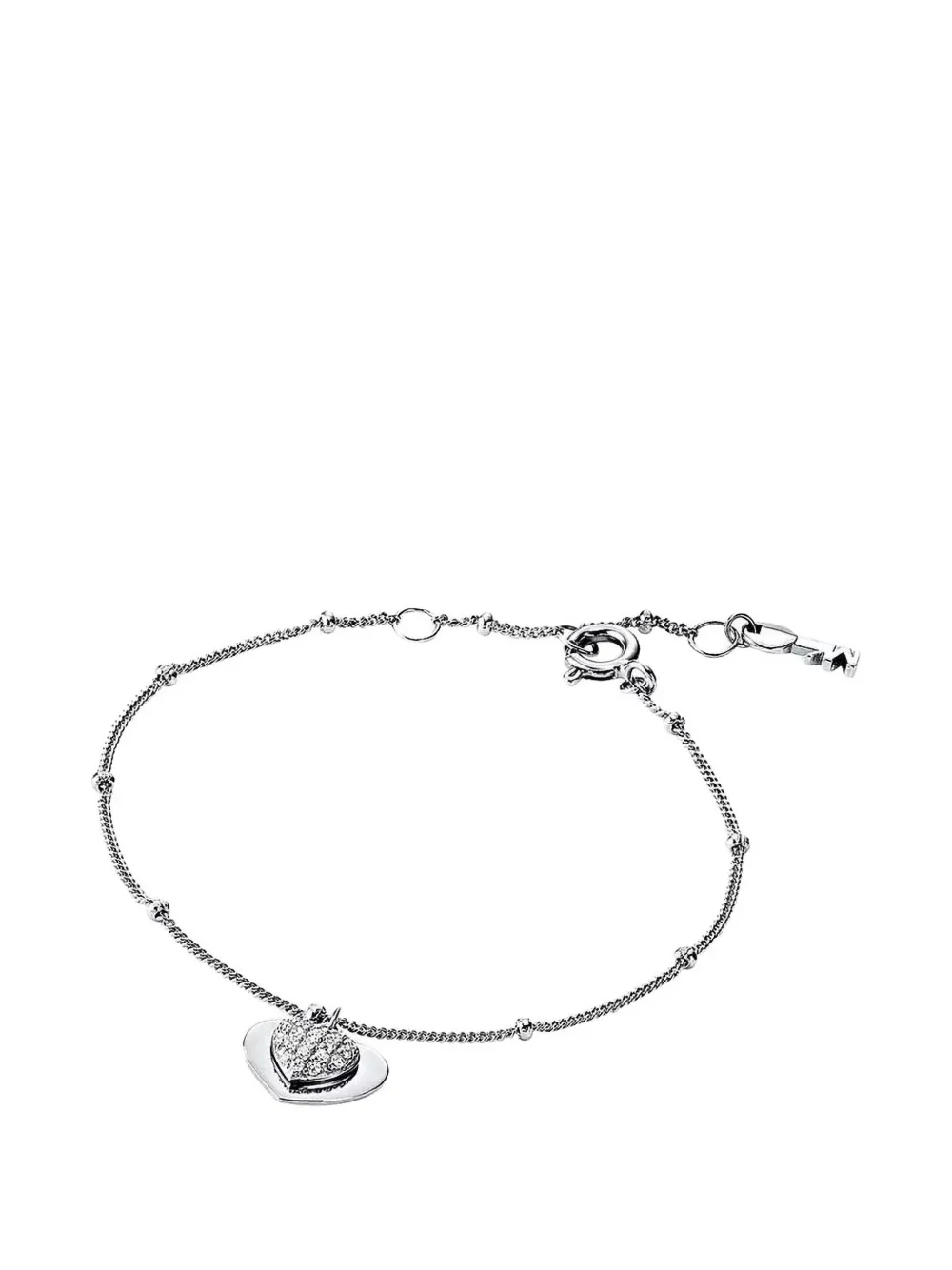 Michael Kors heart-charm bracelet - Argento