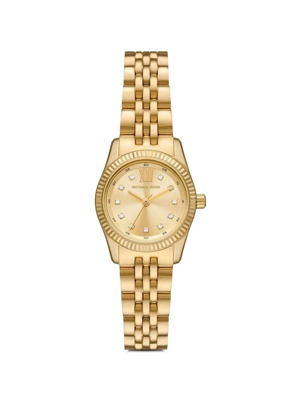 Michael Kors petite Lexington pavé gold-tone watch - Oro