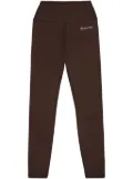 Sporty & Rich Runner Script logo-print leggings - Brown