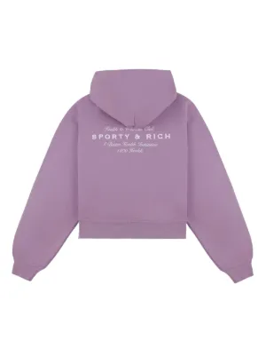 スウェット・トレーナー Sporty & Rich French Crop Hoodie Purple HCAW2324PW Sweatshirts – Sporty & Rich