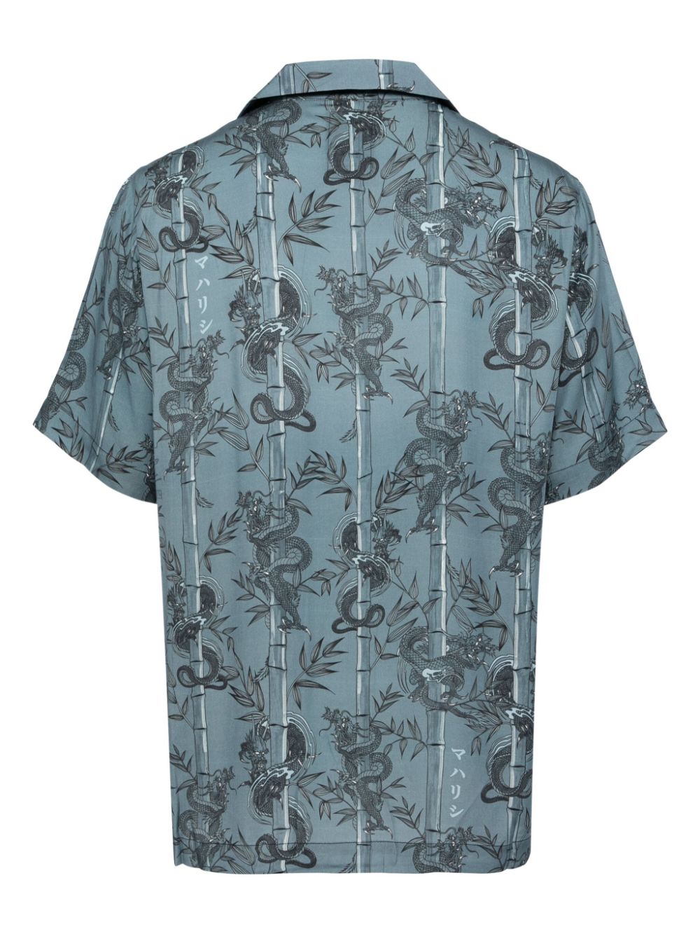 Maharishi Dragon Bamboo shirt - Blauw