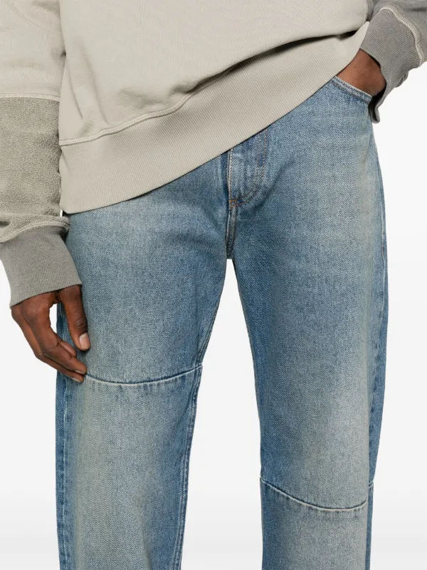 ニューシーズン★【MM6】ロゴパッチ フーディー MM6 Maison Margiela ロゴパッチ ジーンズ | ブルー | FARFETCH JP