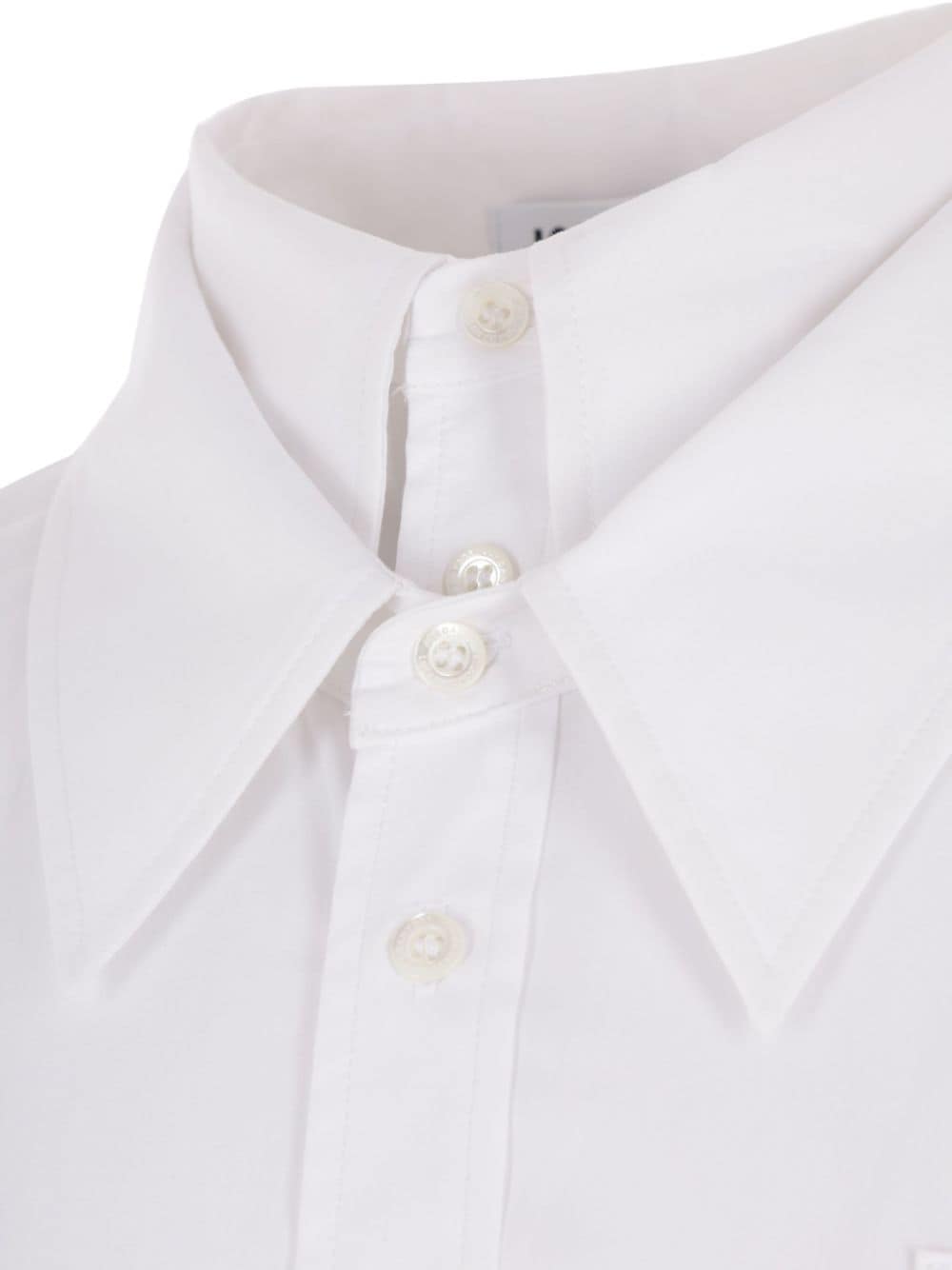 Shop Jordanluca Doble-collar Layered Shirt In White