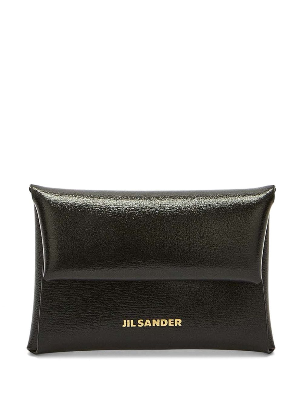 Jil Sander Mini Coin Purse Leather Wallet In Black
