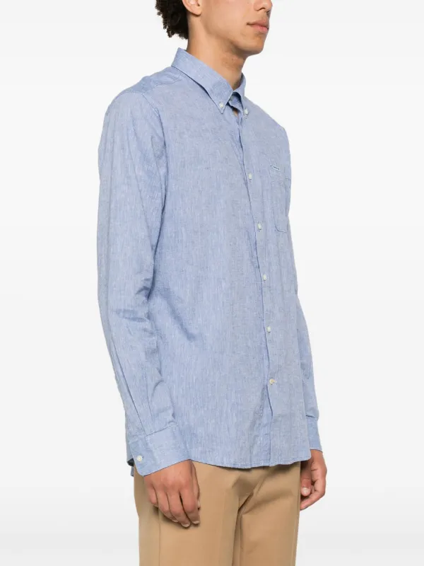 Barbour blue shirt online