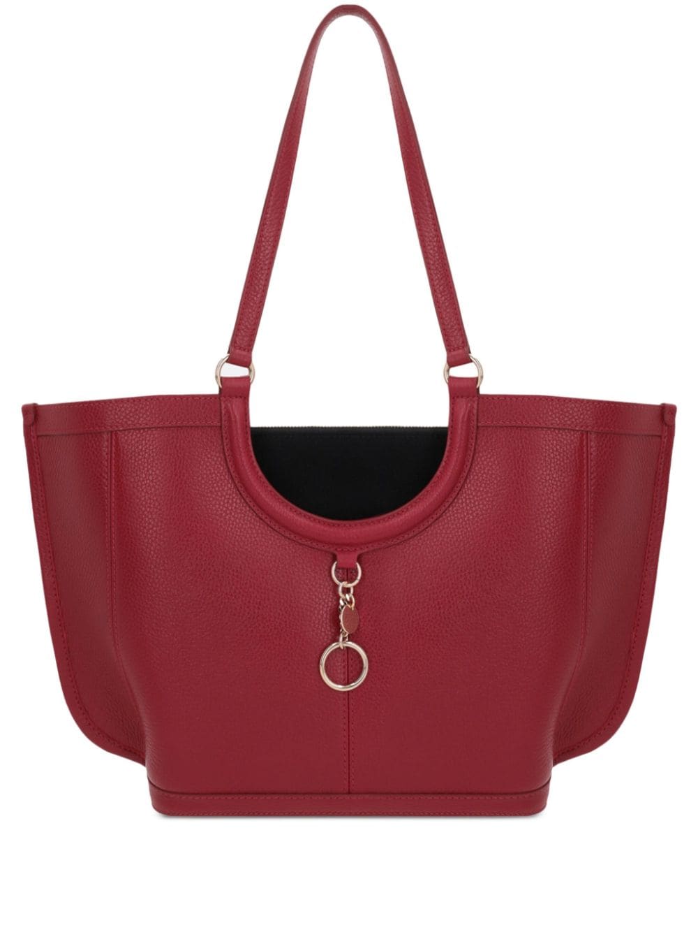 See by Chloé Mara logo-charm leather tote bag Rood