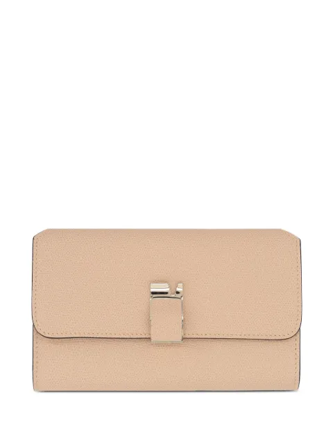 Valextra NoLo pebble-texture leather clutch bag 