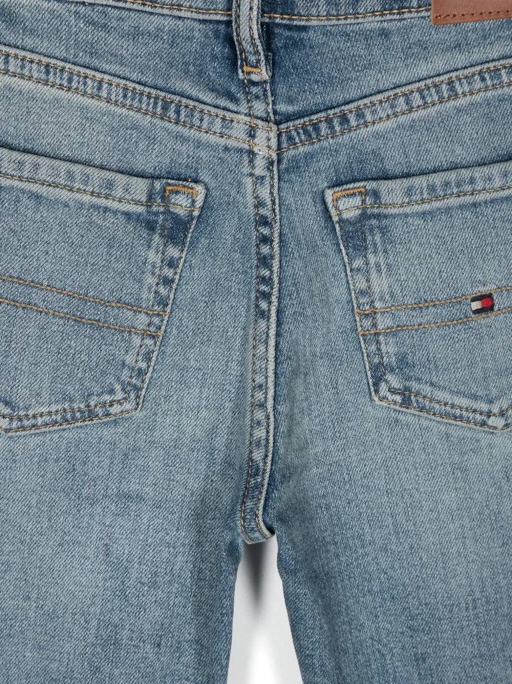 Tommy Hilfiger Junior Jeans met logopatch Blauw