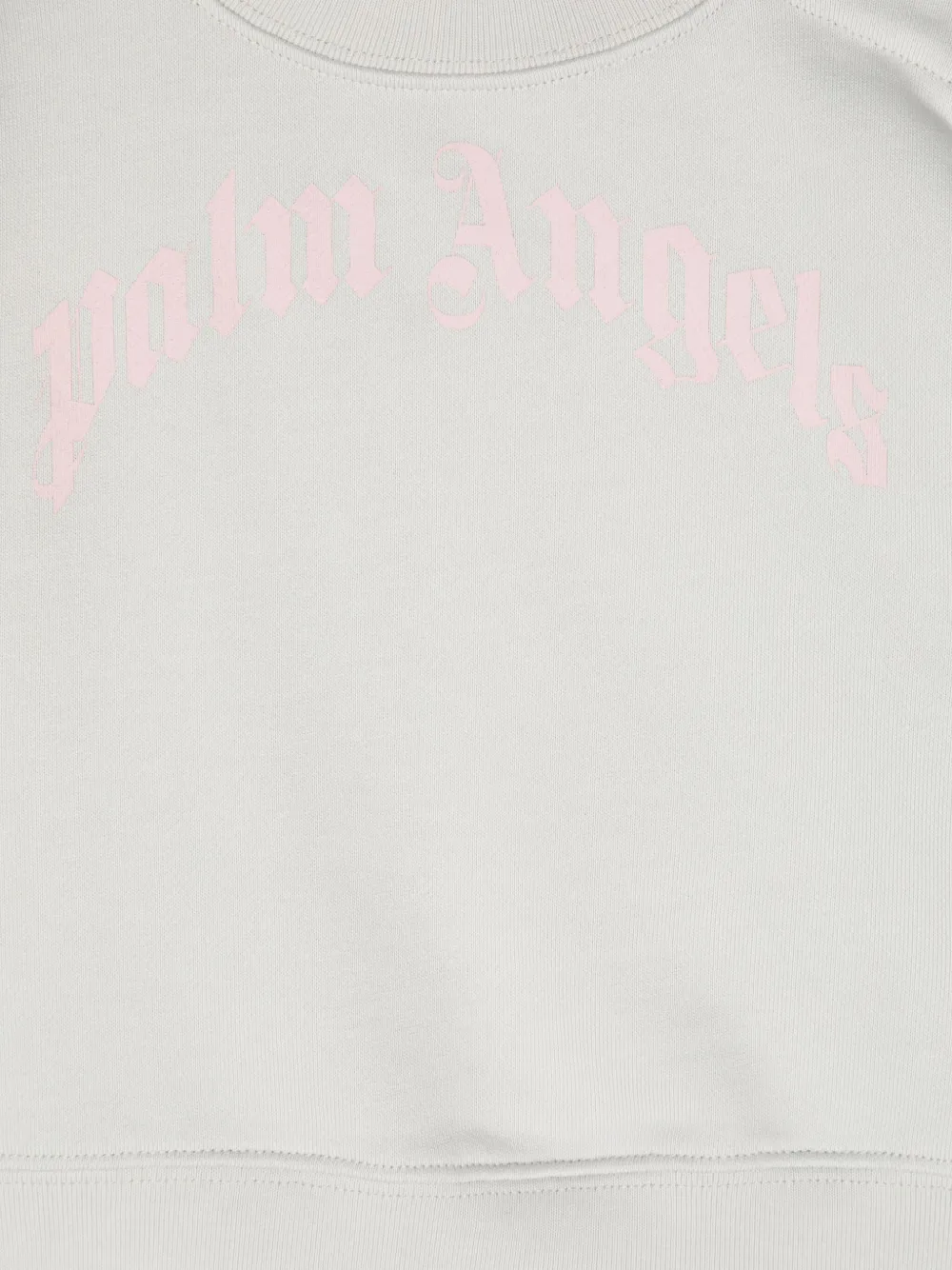 Palm Angels Kids Sweater met gewelfd logo Grijs
