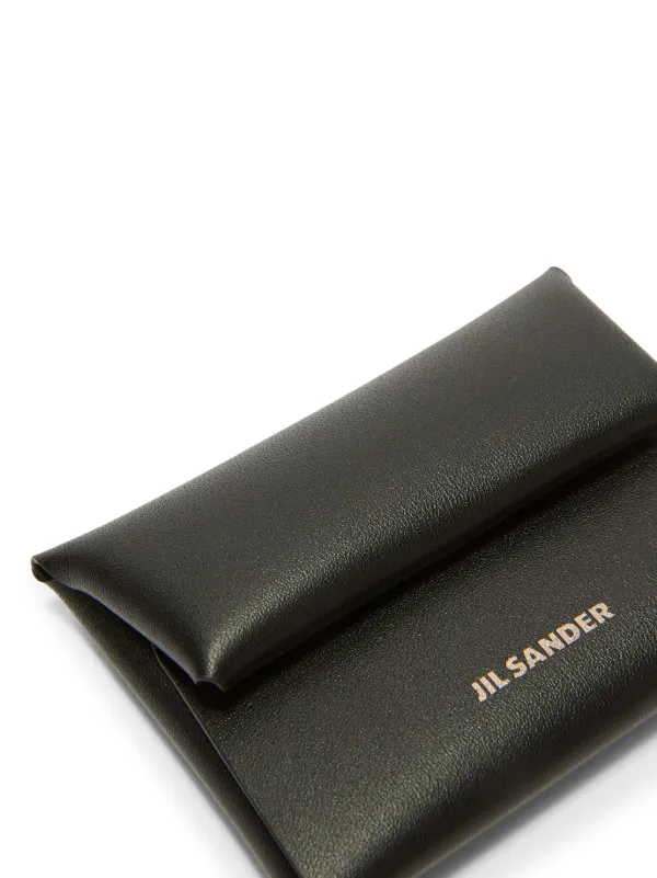 Jil Sander Mini Leather Coin Purse | Black | FARFETCH