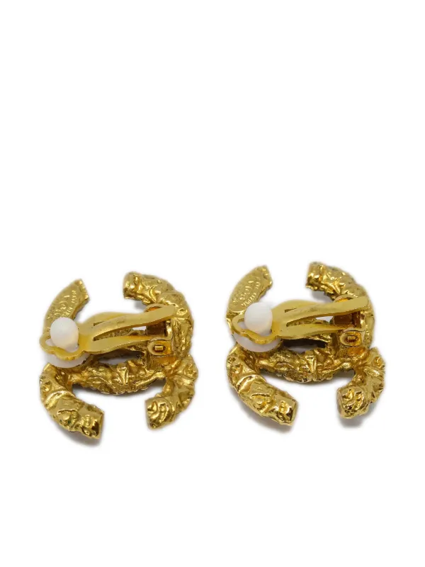 CHANEL Pre-Owned 1993 ココマーク イヤリング | ゴールドトーン