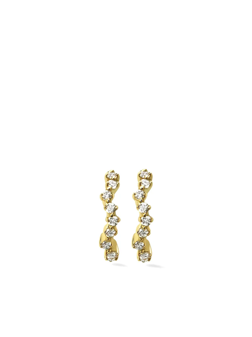 Lark & Berry Night Wanderer ダイヤモンド フープピアス 14Kイエローゴールド - ゴールドトーン Lark & Berry Night Wanderer ダイヤモンド フープピアス 14Kイエローゴールド - ゴールドトーン