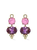 Lark & Berry 14kt yellow gold sapphire and diamond drop earrings