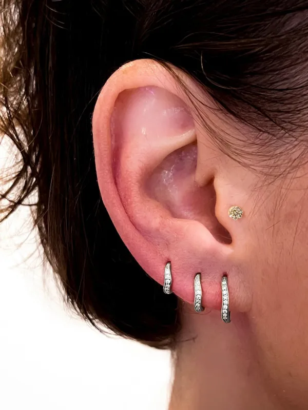 AVALANCHE アバランチ 14Kイエローゴールド スタッズピアス 9mm