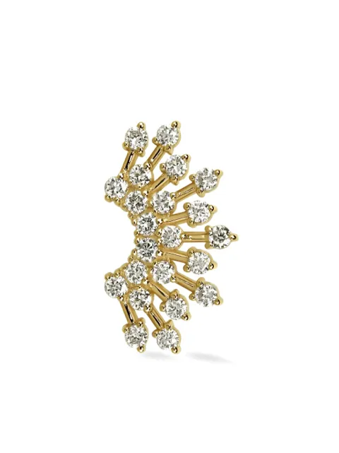 Lark & Berry 14kt yellow gold Sun Rays Tiara diamond stud