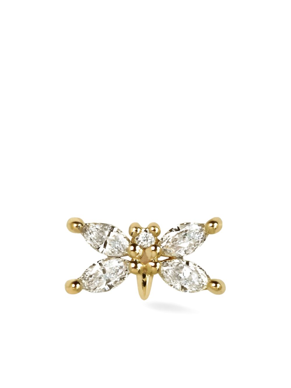 Lark & Berry 14kt yellow gold Butterfly diamond stud earring