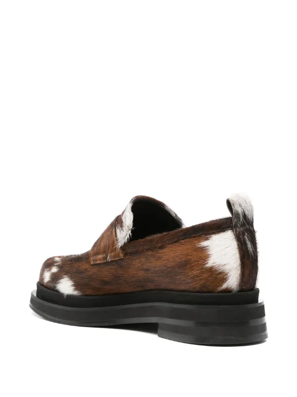 【Simone Rocha】ブラウン HeartToe プラットフォームローファー Simone Rocha】ブラウン HeartToe プラットフォームローファー
