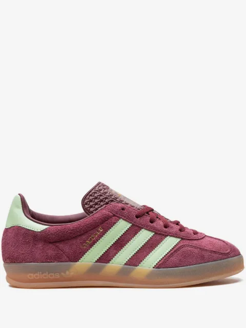 adidas Gazelle Indoor "Shadow Red/Semi Spark Green" sneakers