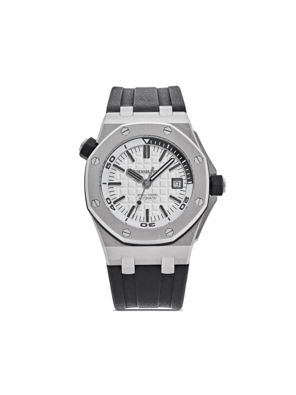 Pre-owned Audemars Piguet  Royal Oak Offshore Diver 42mm In Silver