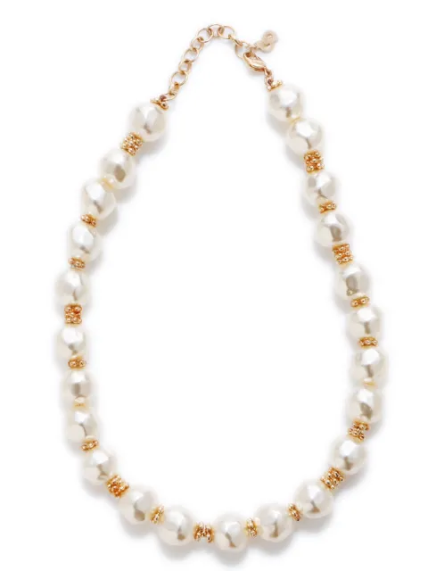Christian Dior Pre-Owned قلادة سلسلة بلؤلؤ صناعي