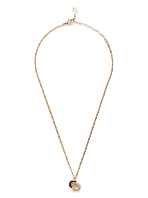 Christian Dior Pre-Owned CD-pendant chain necklace