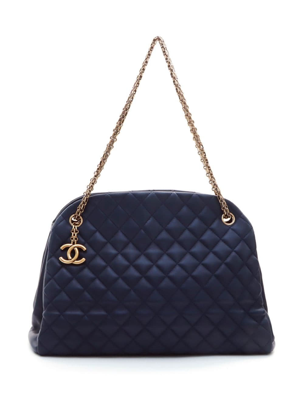 Pre-owned Chanel 2011 Just Mademoiselle Shoulder Bag In Blue