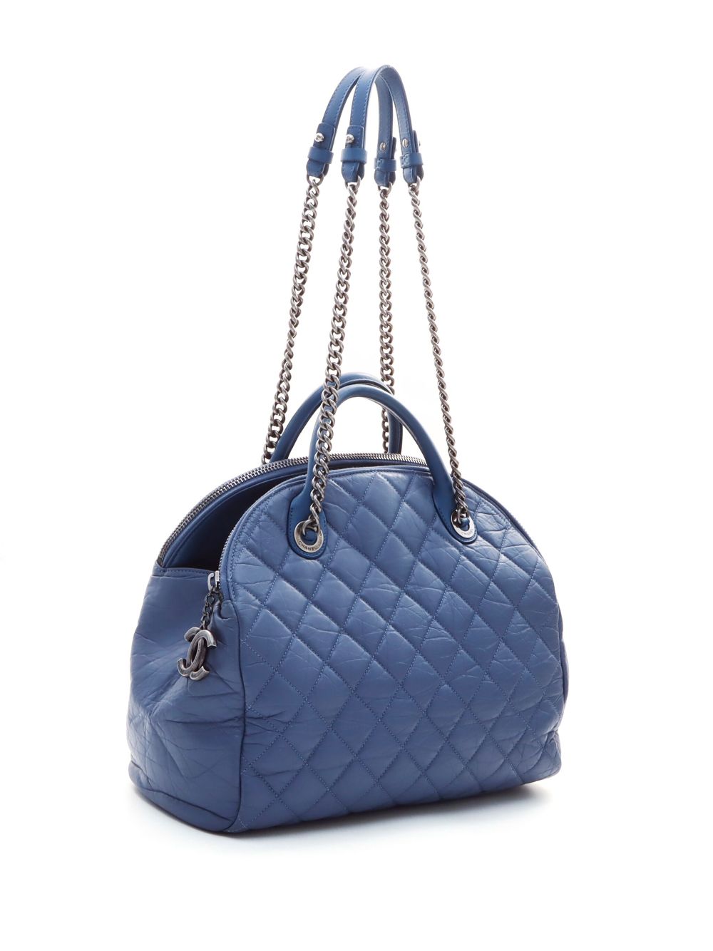 CHANEL 2013 CC diamond-quilted two-way handbag Women