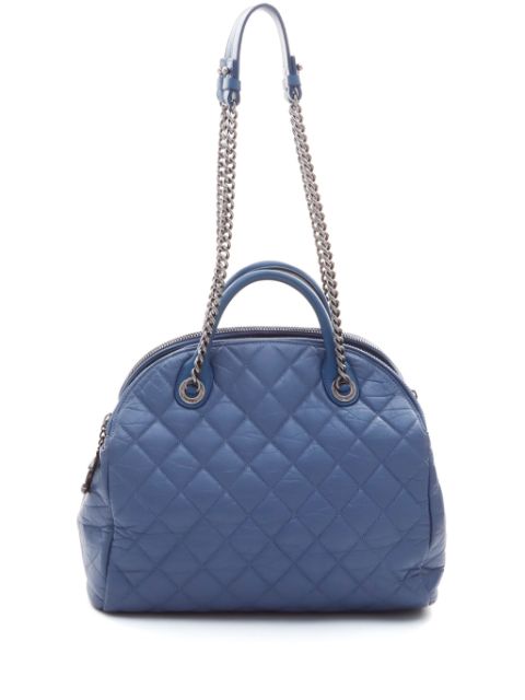 CHANEL 2013 CC diamond-quilted two-way handbag Women