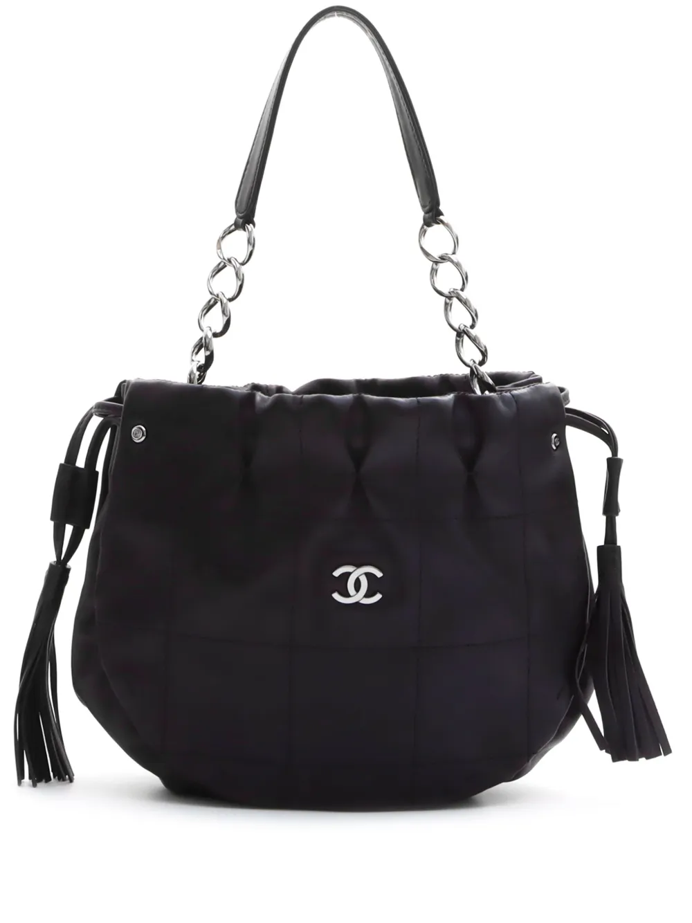 CHANEL Pre-Owned 2003-2004 Choco Bar Shoulder Bag – Black