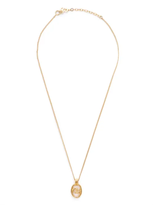 Collier à pierre pendente - Christian Dior Pre-Owned - Modalova