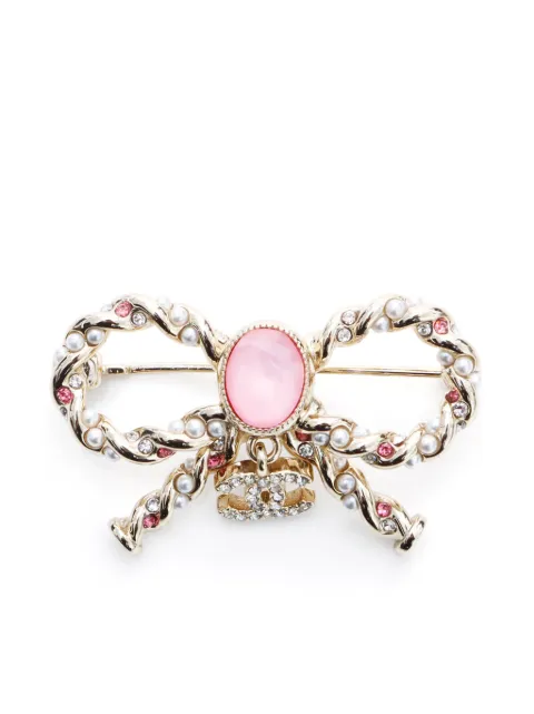 CHANEL Pre-Owned 2023 broche met CC-lint