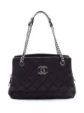 CHANEL Pre-Owned 2013 CC diamond-quilted shoulder bag - Black