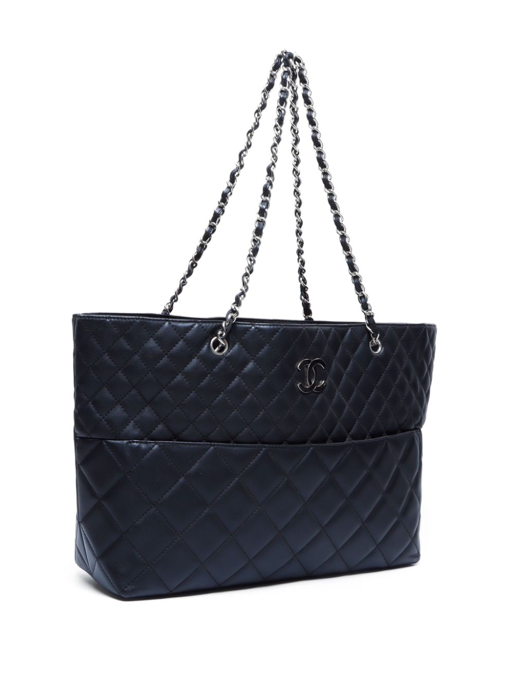 Cheap HOT SALE CHANEL 2011 CC diamond-quilted tote bag Women