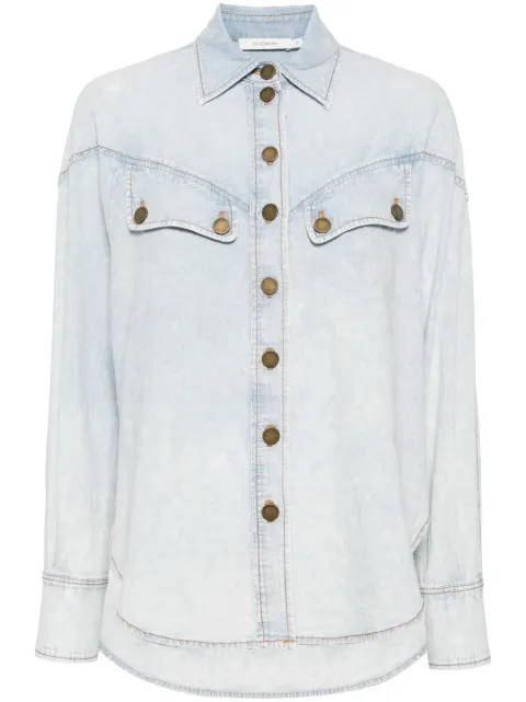 ZIMMERMANN drop-shoulder denim shirt