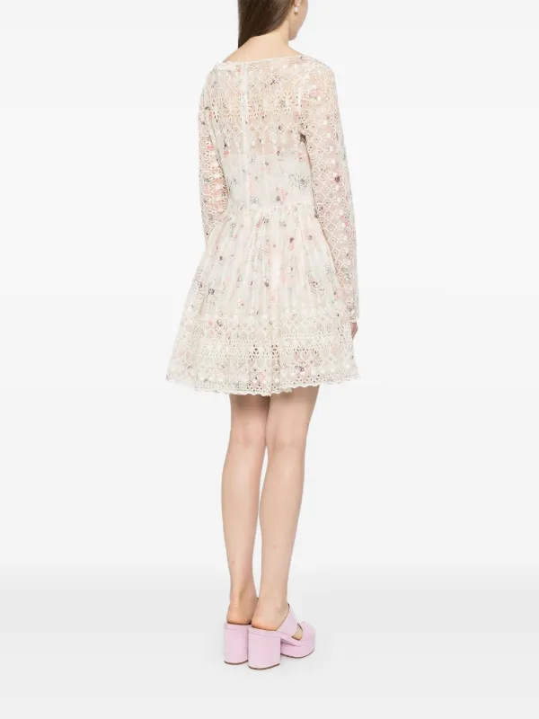 ★ジマーマン★Halliday コットンワンピース ミニドレス ZIMMERMANN Halliday ミニドレス | ホワイト | FARFETCH JP