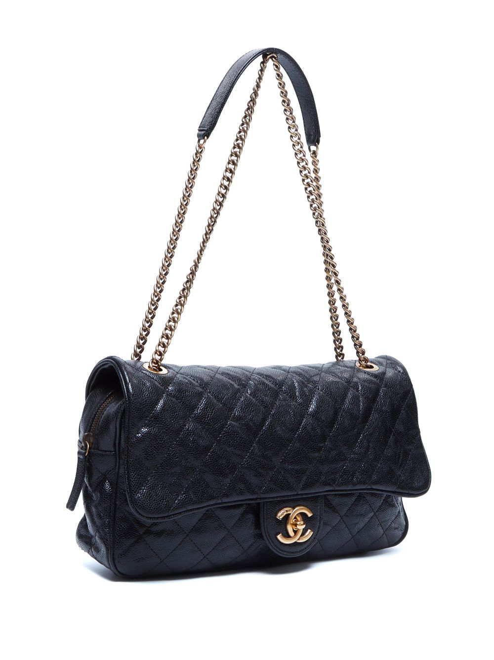 Affordable HOT SALE CHANEL 2013 CC turn-lock diamond-quilted shoulder bag Women