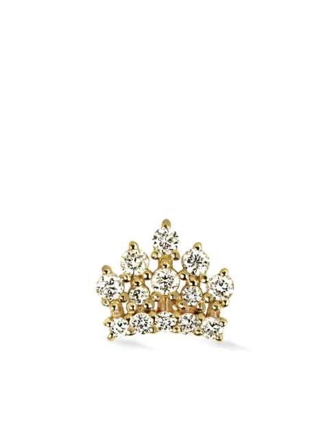 Lark & Berry 14kt yellow gold Royal Crown diamond stud earring