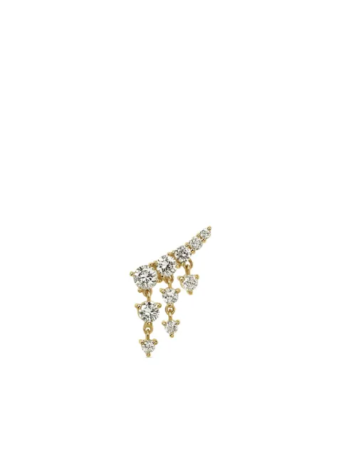 Lark & Berry aretes Royal Heiress en oro amarillo de 14kt con diamante