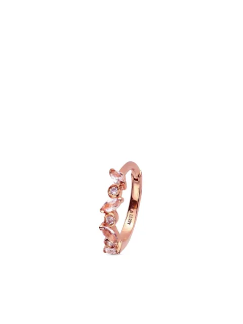 Lark & Berry arete Veto grande en oro rosa de 14kt con diamantes y zafiro
