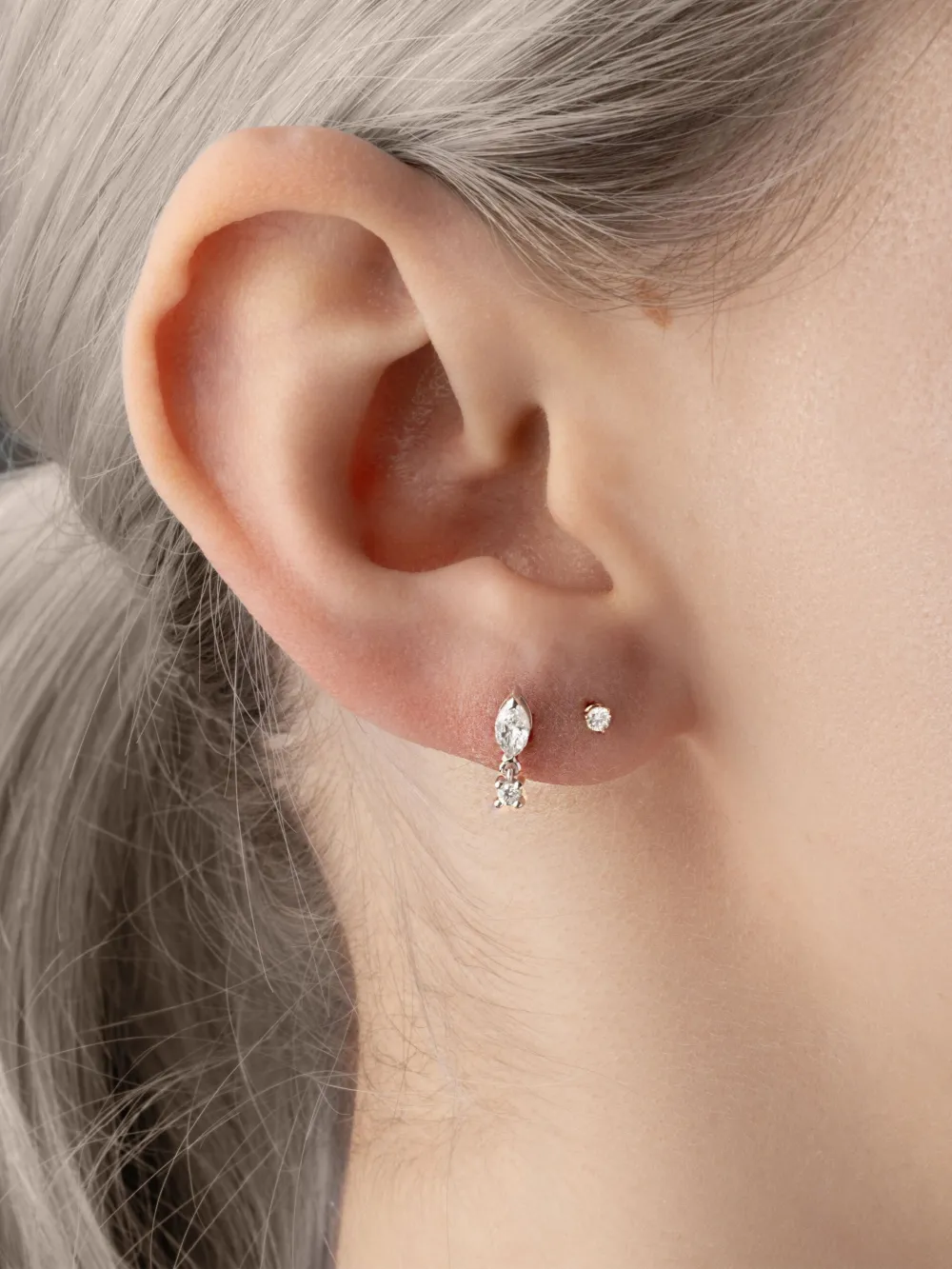 ダイヤモンド　ドロップピアス プラチナ ダイヤモンドドロップピアス | Vendome Aoyama (Women