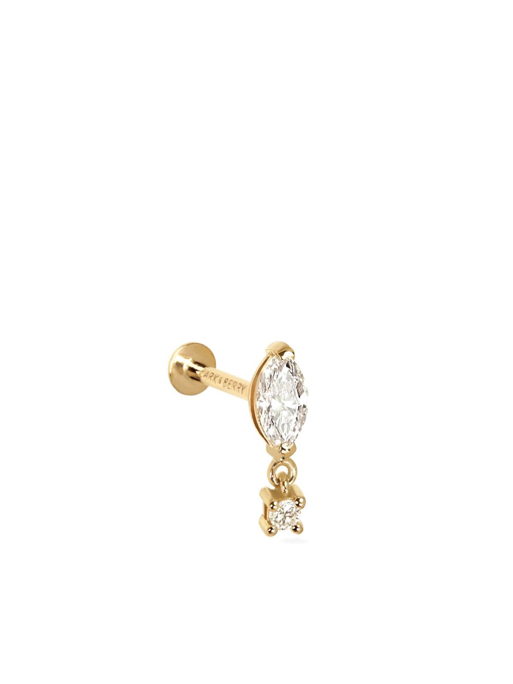 Lark & Berry 14kt yellow gold Quiet Luxury diamond drop earring